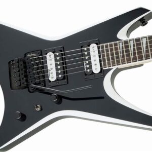 Jackson JS Series Warrior JS32, Amaranth Fingerboard, Black with White Bevels Electric Guitar