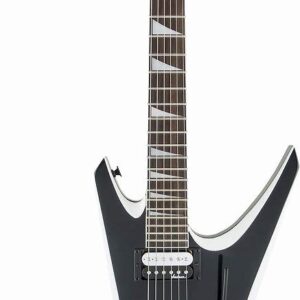 Jackson JS Series Warrior JS32, Amaranth Fingerboard, Black with White Bevels Electric Guitar