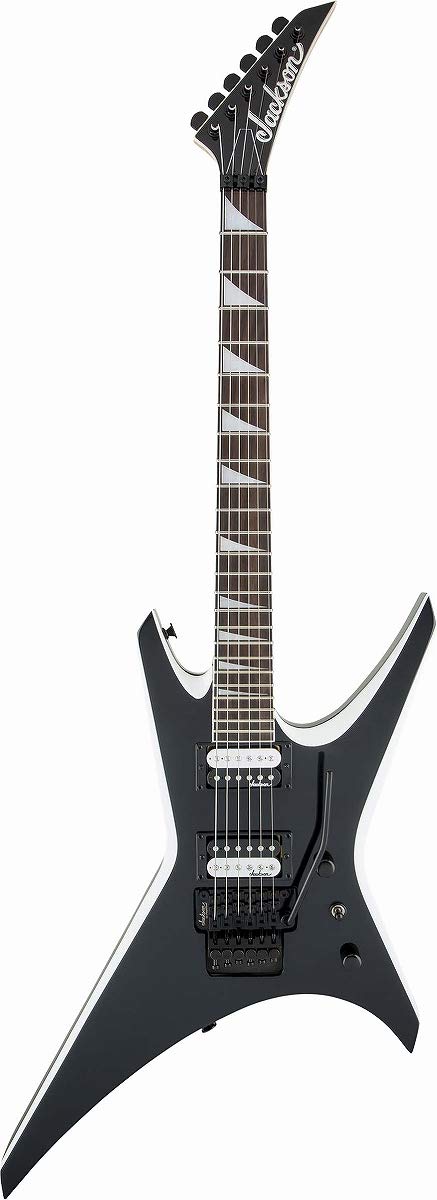 Jackson JS Series Warrior JS32, Amaranth Fingerboard, Black with White Bevels Electric Guitar