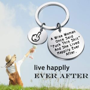 TGBJE Divorce Gift A Wise Woman Said She Lived Happily Ever After Female Empowerment Gift Best Friends Gift (F This Shit)