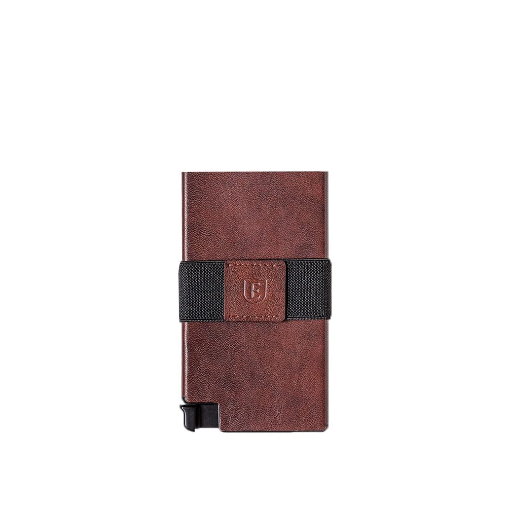 Ekster Senate Classic Brown Leather Slim Wallet for Men | RFID-Blocking Minimalist Wallet with Quick Card Access & Slim Profile