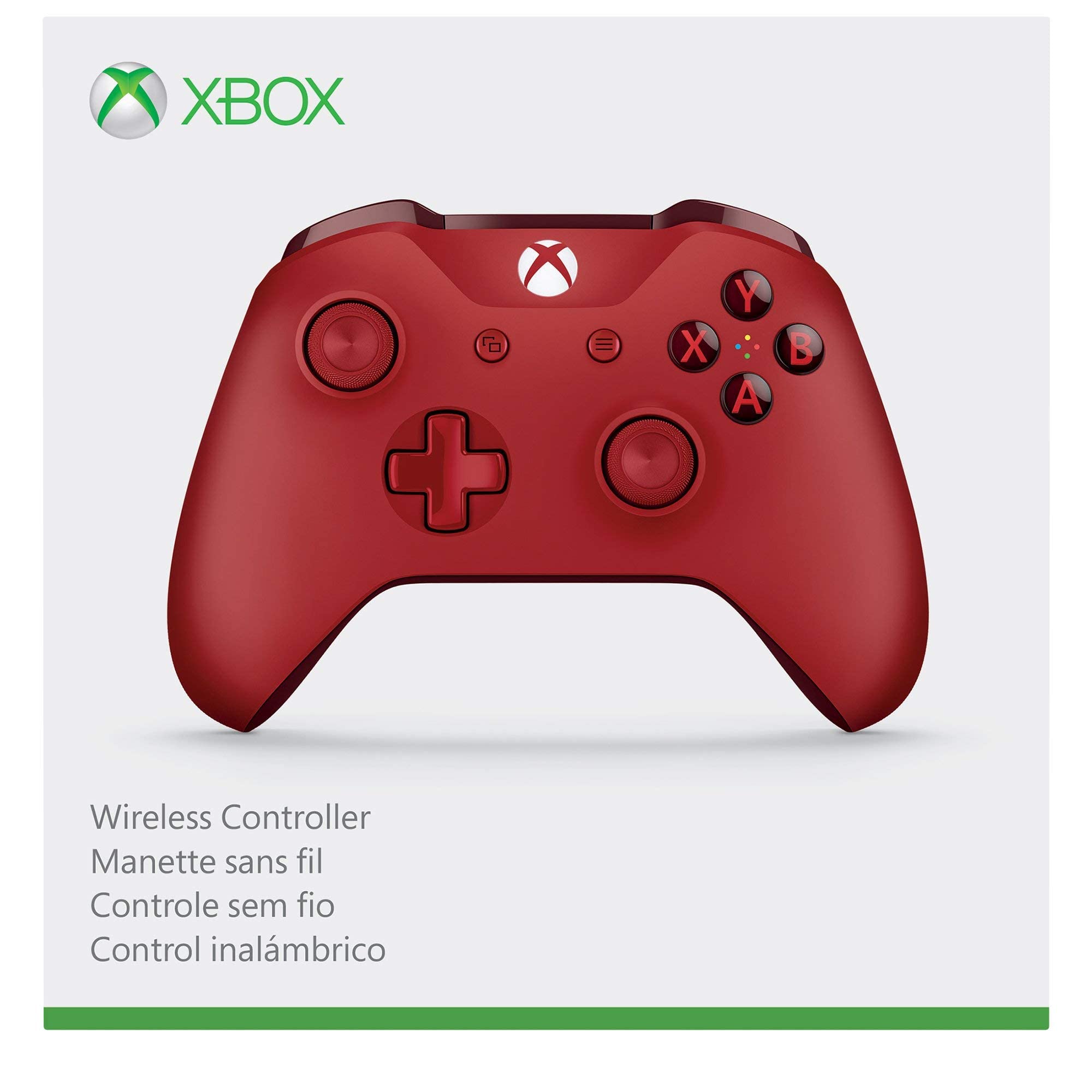 Xbox Wireless Controller - Red (Renewed)