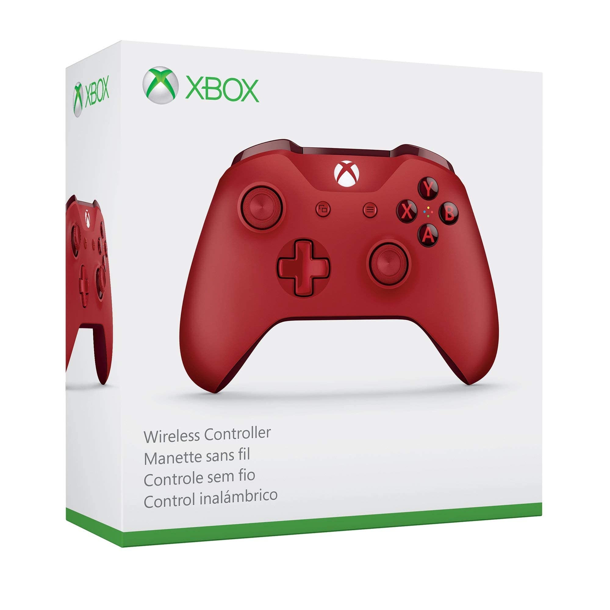 Xbox Wireless Controller - Red (Renewed)