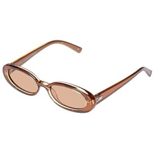 le specs women's outta love caramel sunglasses