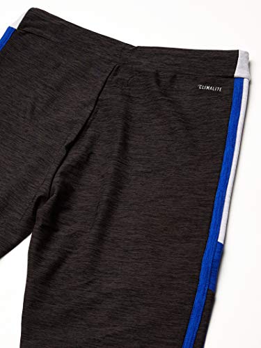 adidas Girls' Big Active Sports Athletic Legging Tight, D2M Melange Adi Black Heather/Bold Blue, Medium