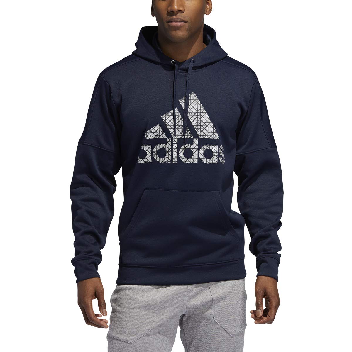 adidas Mens Activewear Fitness Hoodie Navy S