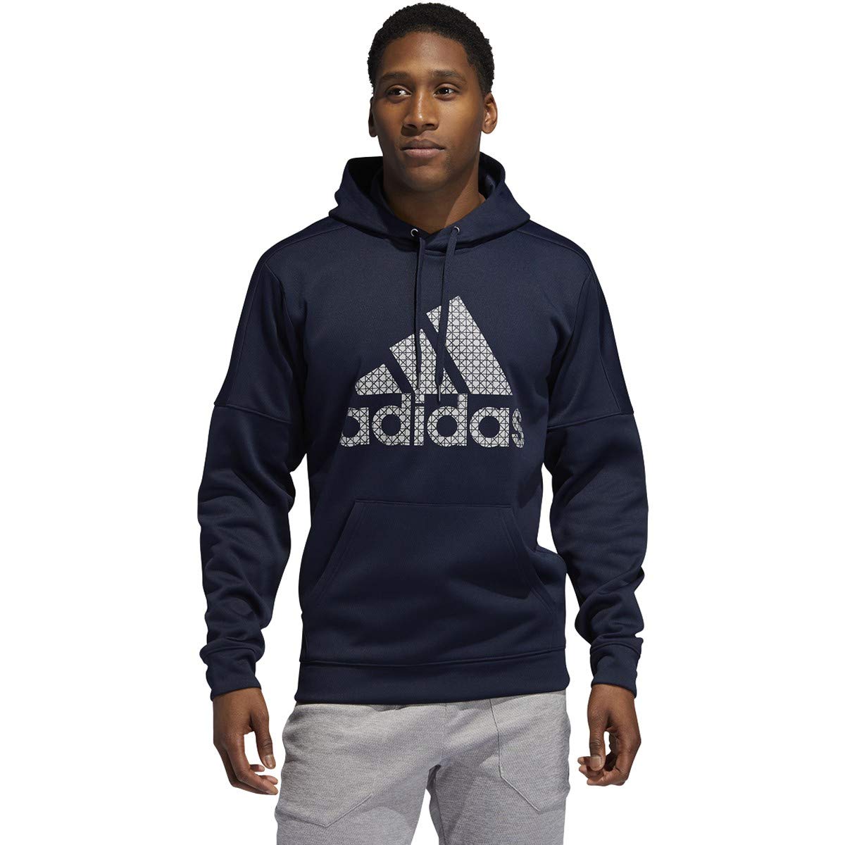 adidas Mens Activewear Fitness Hoodie Navy S