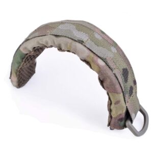 armorwerx padded molle headband cover for ear muffs & communication headsets (multicam)