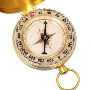 Engraved Compass with Thoreau's Go Confidently Quote (Personalized Compass & Box)