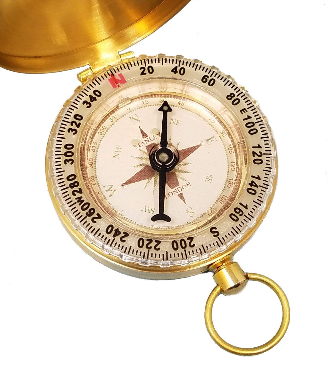 Engraved Compass with Thoreau's Go Confidently Quote (Personalized Compass & Box)