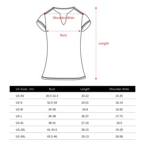 ANIVIVO Tennis Shirts for Women Short Sleeves, Solid Golf T Shirts V-Neck Running Shirts(Black,S)