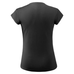 ANIVIVO Tennis Shirts for Women Short Sleeves, Solid Golf T Shirts V-Neck Running Shirts(Black,S)