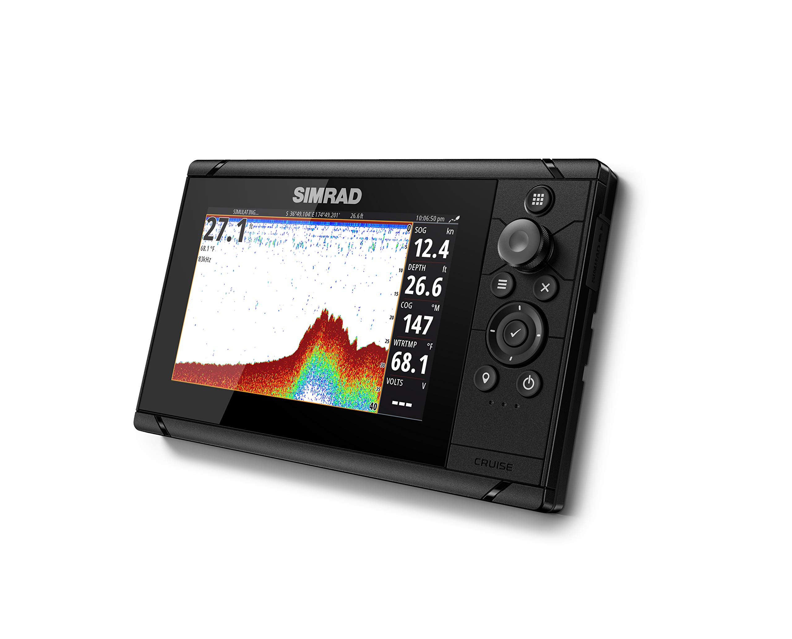 Simrad Cruise 7-7-inch GPS Chartplotter with 83/200 Transducer, Preloaded C-MAP US Coastal Maps