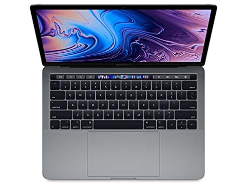 Apple 13.3" MacBook Pro w/ Touch Bar (Mid 2018), 227ppi Retina Display, Intel Core i5-8259U Quad-Core, 256GB PCI-E Solid State Drive, 8GB DDR3, 802.11ac, Bluetooth, macOS 10.13, Space Gray (Renewed)