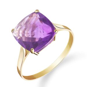 galaxy gold gg 14k solid yellow gold ring with 3.6 carat natural checkerboard cut purple amethyst (11)