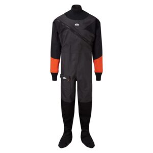 gill dry suit - fully taped & waterproof ideal for watersports such as dinghy, sailing, kayaking & paddleboard (black, s)