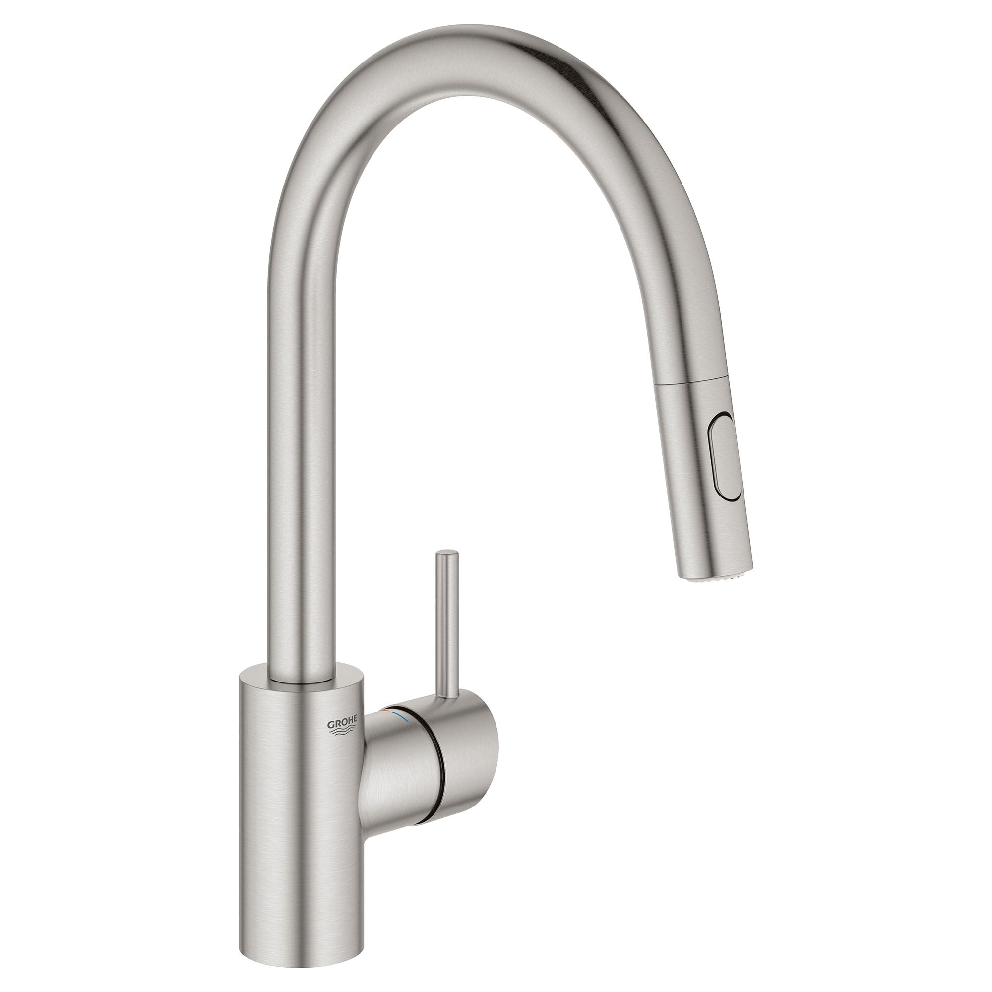 GROHE 32665DC3 Concetto Pull-Down Kitchen Faucet with sprayer Supersteel (Stainless Steel)