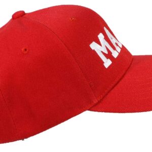 Tropic Hats Adult Embroidered MAGA Donald Trump Adjustable Ballcap - Red