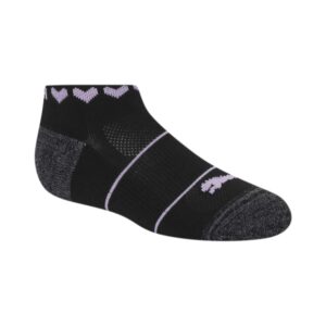 PUMA girls 8 Pack Low Cut + Hair Ties Running Socks, Black/Multi, 5-6.5 US