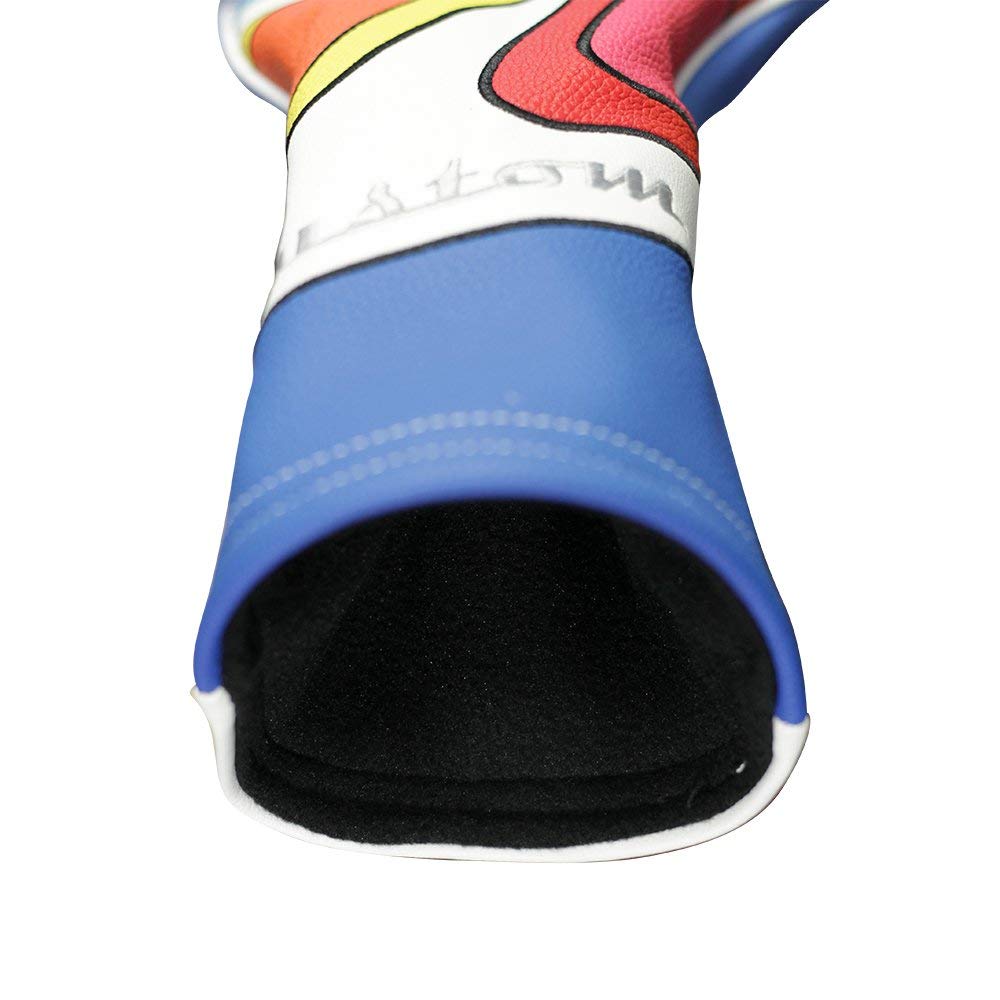 Majek Retro Golf Headcover Limited Edition Vintage Leather Style Psychedelic Colorful Groovy Custom Design #5 Fairway Wood Head Cover