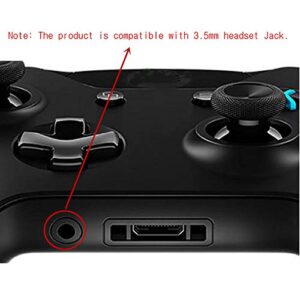 2PCS For Xbox One Elite Controller LB RB Bumper Buttons Trigger Plastic 3.5mm Jack Version Replacement 1697 1698 model (Black)