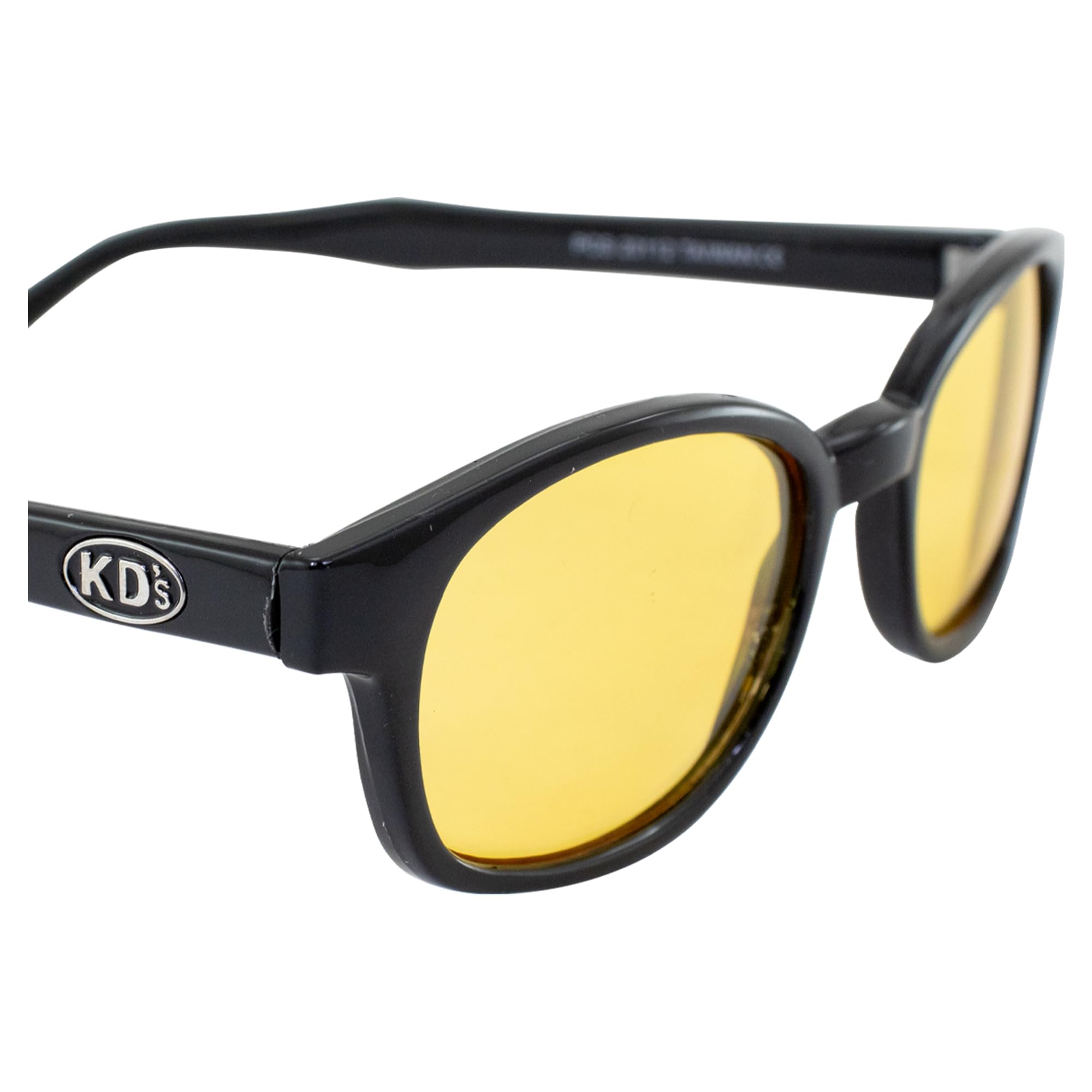 Pacific Coast Sunglasses Original KD's Biker Sunglasses 2-pack Smoke and Yellow Lenses, Black, Adult