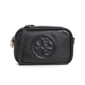 Tory Burch Women's Perry Bombe Mini Bag, Black, One Size