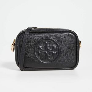 Tory Burch Women's Perry Bombe Mini Bag, Black, One Size