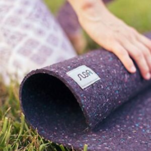 SUGA Premium 100% Recycled Yoga Mat (EXTRA LARGE) - Textured Non-Slip for Hot Yoga, Eco-Friendly, 5mm Thick, 75” x 26”, Made in USA