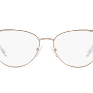 A|X ARMANI EXCHANGE Women's AX1034 Cat Eye Prescription Eyeglass Frames, Rose Gold/Demo Lens, 52 mm