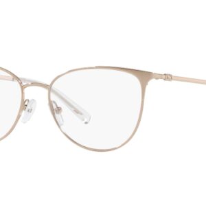 A|X ARMANI EXCHANGE Women's AX1034 Cat Eye Prescription Eyeglass Frames, Rose Gold/Demo Lens, 52 mm