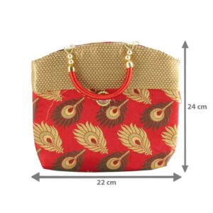 GoldGiftIdeas Silk Women Potli Purse for Wedding, Potli Bags for Return Gift, Traditional Party Favor Bags,Indian Potli Purse for Wedding (Set of 6)