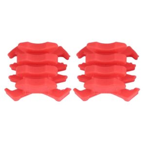 Zerone 2 Pcs Compound Bow Stabilizer Archery Rubber Bow Limbs Vibration Damper Archery Bow Accessories Crab Shaped Shock-Absorbing Sliencer for Hunting Traing(Red)