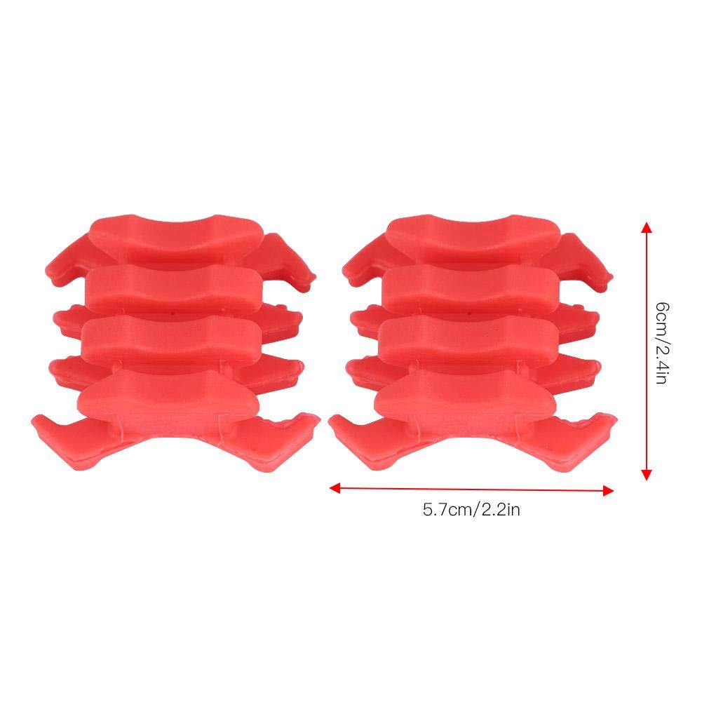 Zerone 2 Pcs Compound Bow Stabilizer Archery Rubber Bow Limbs Vibration Damper Archery Bow Accessories Crab Shaped Shock-Absorbing Sliencer for Hunting Traing(Red)