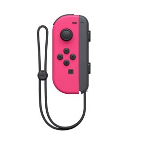 genuine nintendo switch joy-con wireless controller neon pink (left)