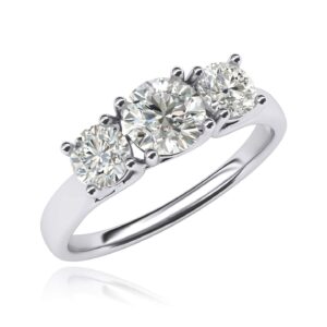 fine 10k white gold three stone trellis simulated diamond ring promise engagement ring 2.0ctw for women (9)