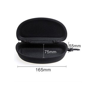 Sunglasses Case and Large Waterproof Eyeglasses Case Hard EVA zipper for Men & Women or Children with Cleaning Cloth