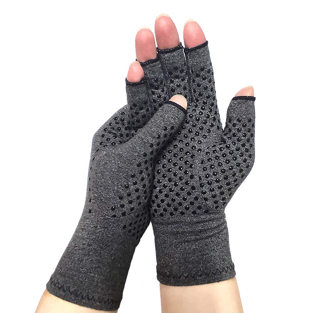 FD-SPORT Compression Arthritis Gloves Fingerless Compression Gloves for Arthritis