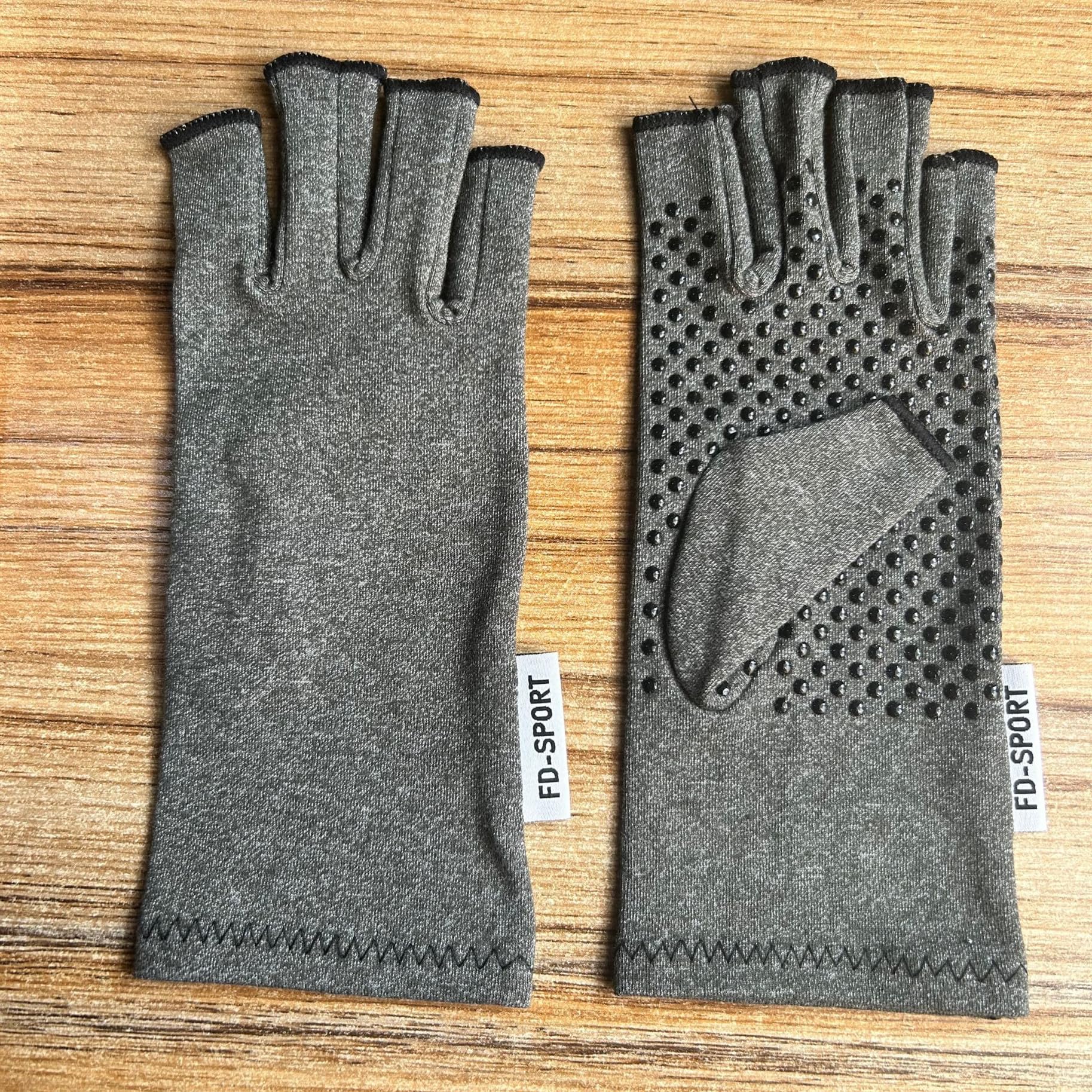 FD-SPORT Compression Arthritis Gloves Fingerless Compression Gloves for Arthritis