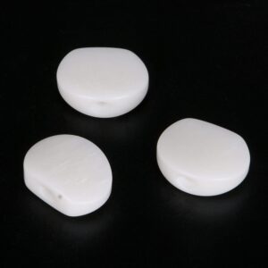 6Pcs White Guitar Tuner Acrylic Ukulele Oval Tuning Key Buttons Replacement