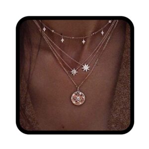 victray boho star necklace coin neck chain choker pendant necklaces fashion jewelry for women (1)