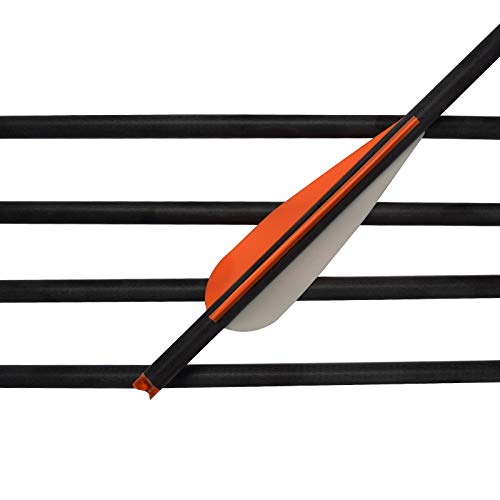 NIKA ARCHERY 16" Crossbow Bolts Mix Carbon Arrows Moon Nock with 4 Inch Vane for Target Hunting Outdoor Sport 12 Pack