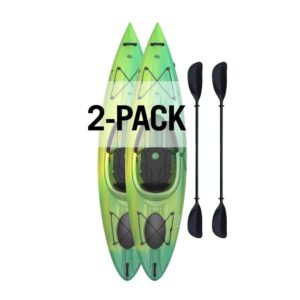 lifetime emotion tide 10 sit-in kayak - paddles included (2-pack)