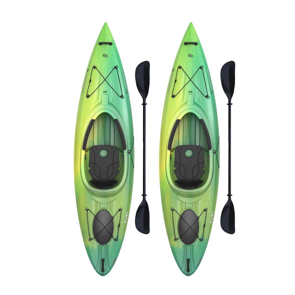 Lifetime Emotion Tide 10 Sit-in Kayak - Paddles Included (2-Pack)