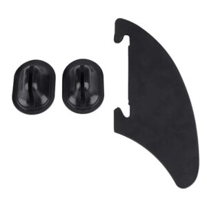 wbestexercises tracking fin, kayak skeg tracking fin, integral fin mounting points, black watershed board kayak boats canoe accessory