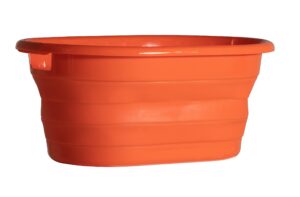 ust flexware collapsible tub with dual handles, sink like shape and tpr construction for camping, hiking, outdoor survival and home, one size