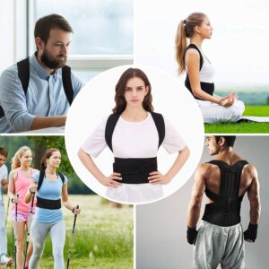 Back Brace Posture Corrector for Women and Men Back Lumbar Support Shoulder Posture Support for Improve Posture Provide and Back Pain Relief