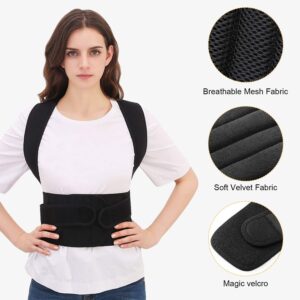 Back Brace Posture Corrector for Women and Men Back Lumbar Support Shoulder Posture Support for Improve Posture Provide and Back Pain Relief