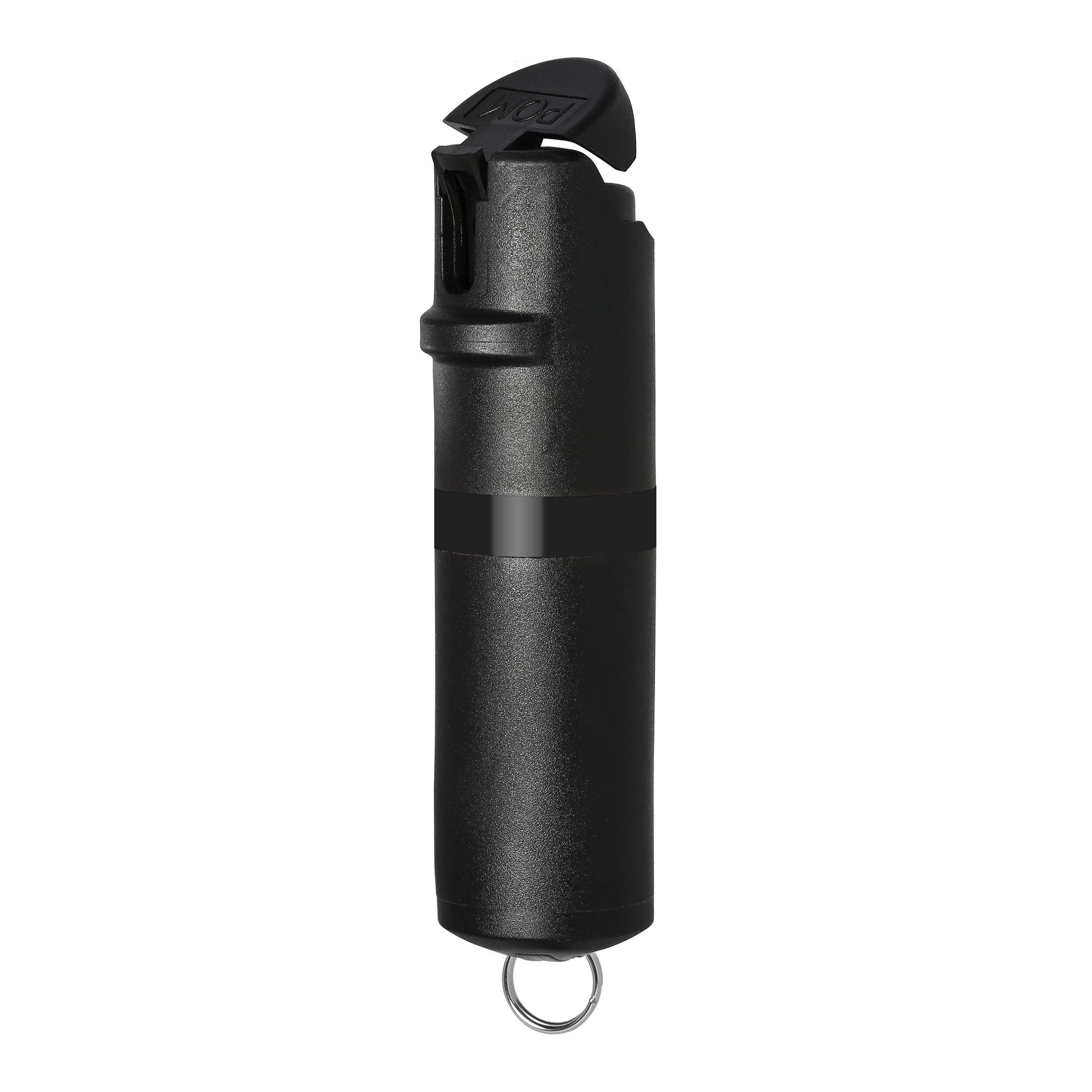 POM Two-Pack Pepper Spray Keychain - Maximum Strength OC Spray Self Defense - Tactical Compact & Safe Design - Quick Key Release - 25 Bursts & 10 ft Range - Accurate Stream Pattern