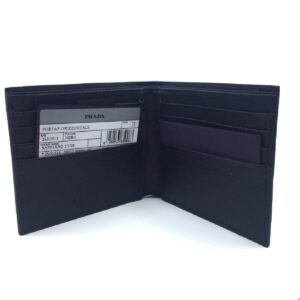 Prada Portaf. Orizzontale Saffiano Cuir Leather Nero Black Wallet 2MO513